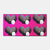 Bowles de pelouse rose, Tapis de bureau (Recto)
