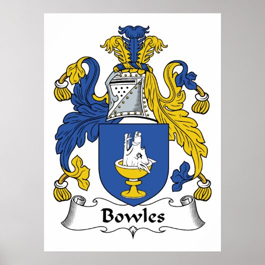 Bowles Family Crest Poster (Voorkant)
