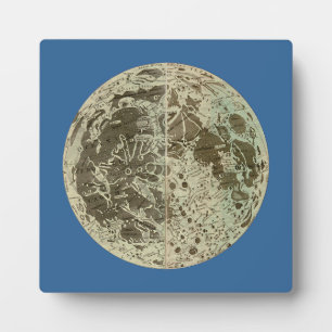 Bowles' Selenography of a Map of the Moon - 1780 Fotoplaat