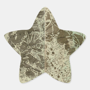 Bowles' Selenography of a Map of the Moon - 1780 Ster Sticker