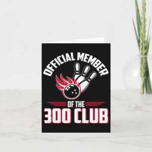 Bowling 300 Shirt 300 Club Lid Funny Bowler Gif Kaart