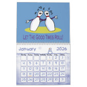 Bowling-agenda Kalender (Jan 2026)