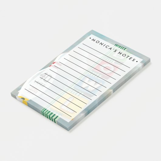 Bowling Alley Artwork Post-it® Notes (Schuin)