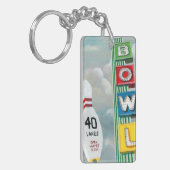 Bowling Alley Artwork Sleutelhanger (Voorkant Links)