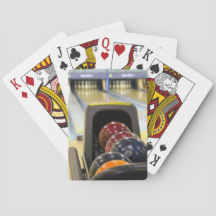 Bowling Alley en bowlingballen Speelkaarten