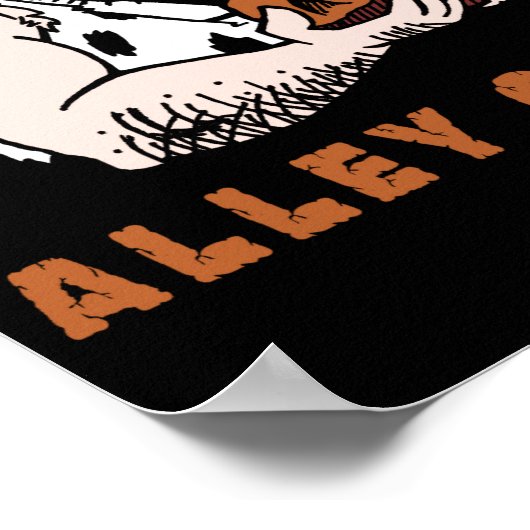 Bowling Alley Oops Caveman Poster (Hoek)