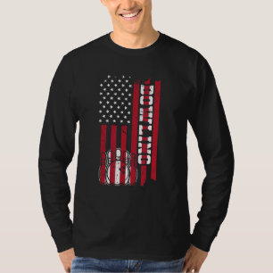 bowling amerikaanse vlag kegel kegels bowling t-shirt