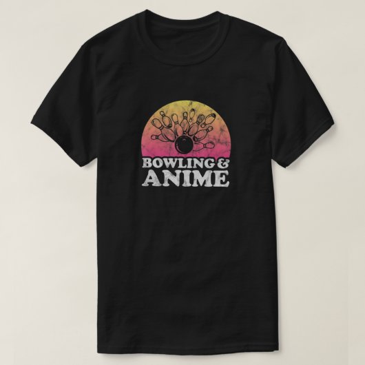 Bowling and Anime T-shirt (Design voorkant)