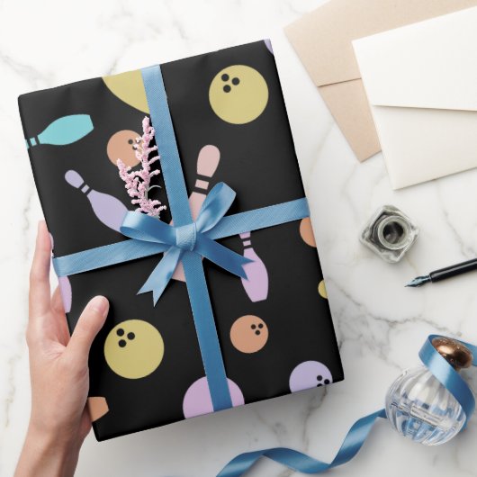 Bowling and Ball Pattern Cadeaupapier (Geschenken)