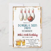 Bowling and beer party Invitation (Devant)