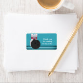 Bowling Anniversaire Favoriser Étiquette de balise (En situation)