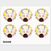 Bowling Anniversaire Fête Favoriser Stickers (Feuille)