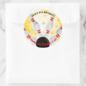 Bowling Anniversaire Fête Favoriser Stickers (Sac)
