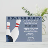 Bowling Anniversaire Fête Invitation (Debout devant)