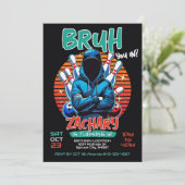 Bowling Anniversaire Fête Invitation (Debout devant)