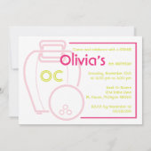 Bowling Anniversaire Fête Invitation (Dos)