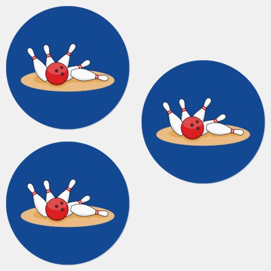 Bowling bal opvallende skittles labels (Groep)