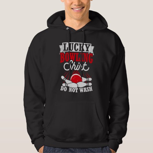 Bowling Bal Pin Bowler Strike Bowling Team Bowlen Hoodie (Voorkant)