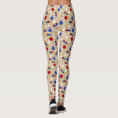 Bowling bal, spelden en schoenen met patronen leggings (Achterkant)