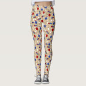 Bowling bal, spelden en schoenen met patronen leggings (Voorkant)