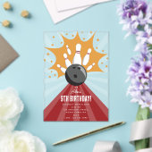 Bowling bal Strike Up Sommige Leuke Kinderen Verja Acryl Uitnodigingen (Insitu (Huwelijk))