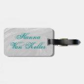 Bowling Ball Blue Bagagelabel (Achterkant horizontaal)