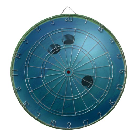 Bowling Ball Blue Dartbord (Voorkant)