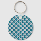 Bowling Ball Blue Sleutelhanger (Voorkant)