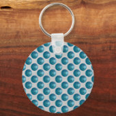 Bowling Ball Blue Sleutelhanger (Voorkant)