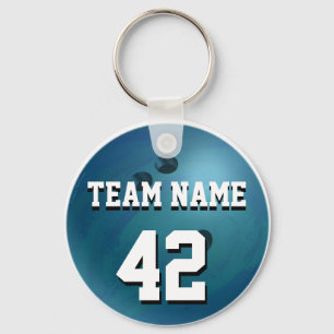Bowling Ball Blue Sleutelhanger