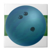 Bowling Ball Blue Tegeltje (Voorkant)
