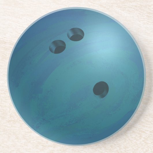 Bowling Ball Blue Zandsteen Onderzetter (Voorkant)