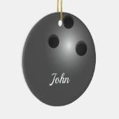 Bowling Ball Double Sided Ornament Round (Rechts)