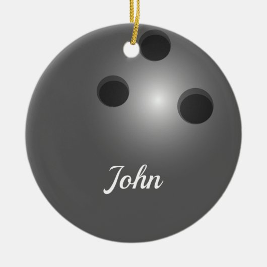 Bowling Ball Double Sided Ornament Round (Voorkant)