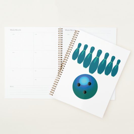Bowling Ball en Pins Fun Sports Planner (Display)