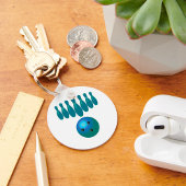 Bowling Ball en Pins Fun Sports Sleutelhanger