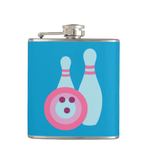 Bowling Ball en Pins Heupfles