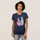 Bowling Ball en Pins T-shirt (Voorkant volledig)