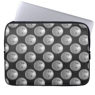 Bowling Ball Gray Laptop Sleeve