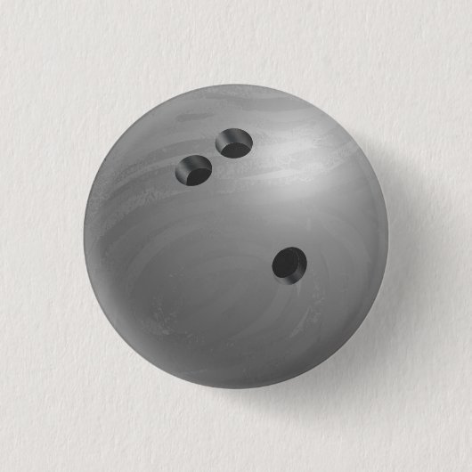 Bowling Ball Gray Ronde Button 3,2 Cm (Voorkant)