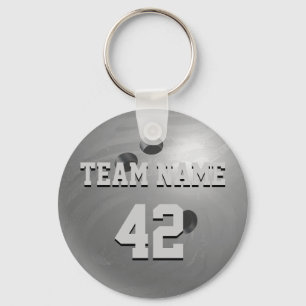 Bowling Ball Gray Sleutelhanger