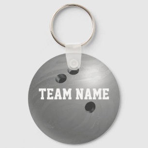 Bowling Ball Gray Sleutelhanger