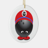 Bowling Ball Keramisch Ornament (Rechts)