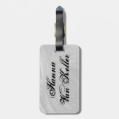 Bowling Ball Koe Grey Bagagelabel (Achterkant verticaal)