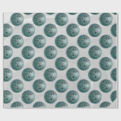 Bowling Ball Leopard Blauwgroen Cadeaupapier (Vlak)