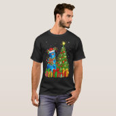 Bowling Ball Lights-kerstboom Snowman Bowling Ball T-shirt (Voorkant volledig)