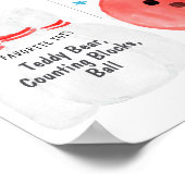 Bowling Ball Milestone start verjaardagsfeestje Poster (Hoek)