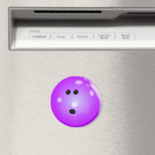 Bowling Ball (Paars) Magnet Magneet (Insitu (Vaatwasser))