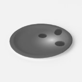 Bowling Ball Papieren Bordje (Gekanteld)