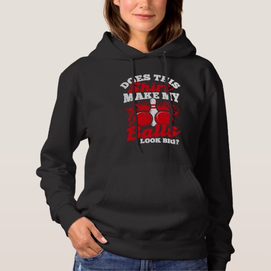 Bowling Ball Pin Bowler Strike Bowling Fanatic Bow Hoodie (Voorkant)